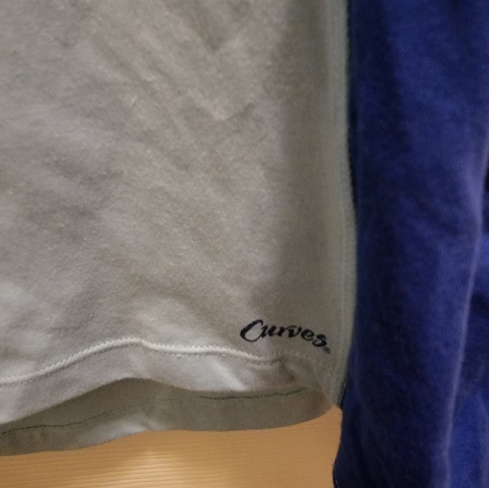 Tri-Color Blue Tee Size LX - Picture 4 of 7